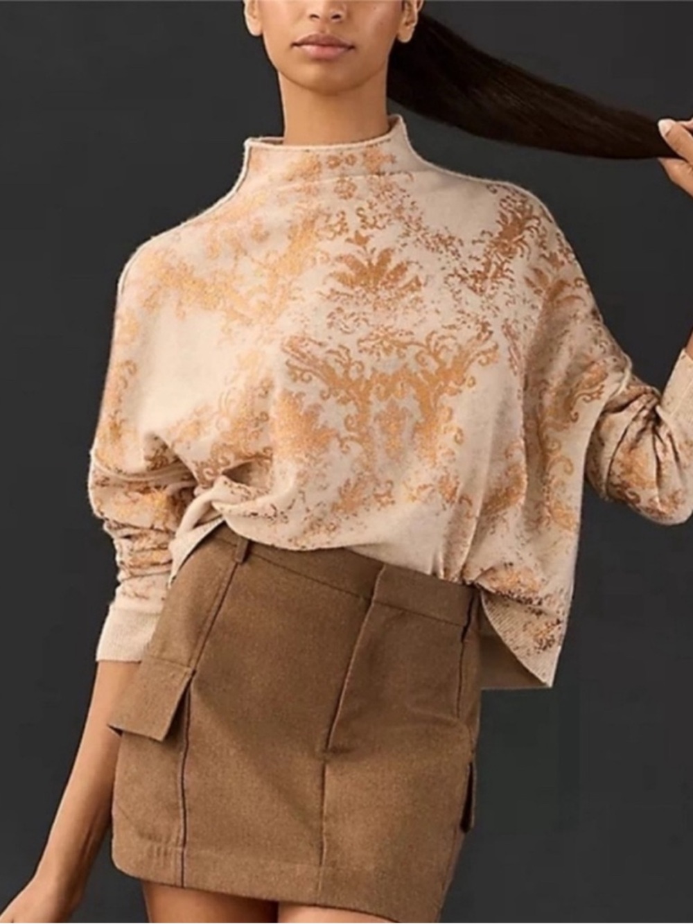 NWT Anthropologie Pilot Alani Cashmere Sweater Size Medium